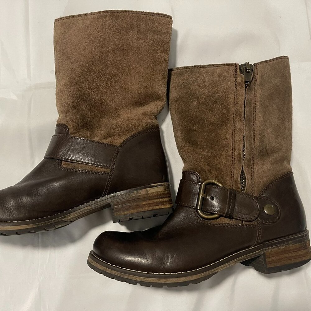 Clarks Majorca Isle brown leather -buckle -Women's size 6.5m